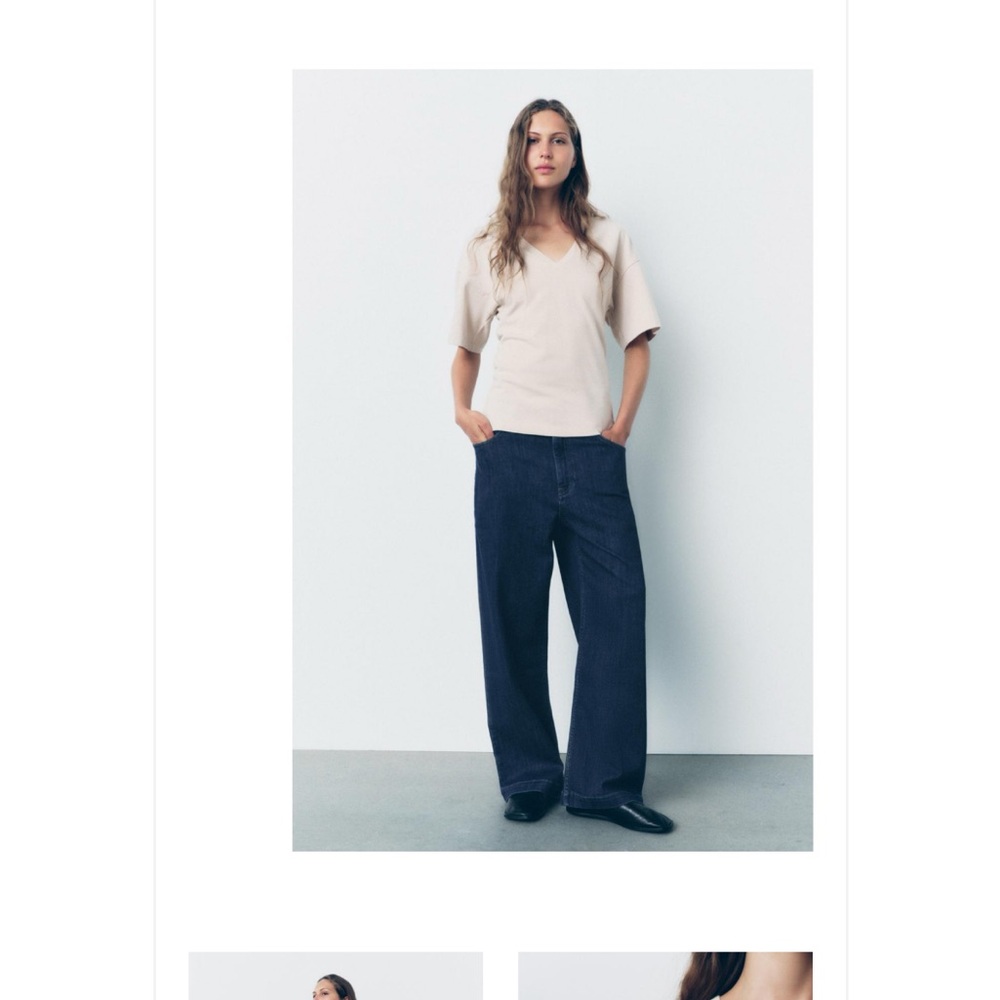 Zara oversized Cotton T Sz M NWOT